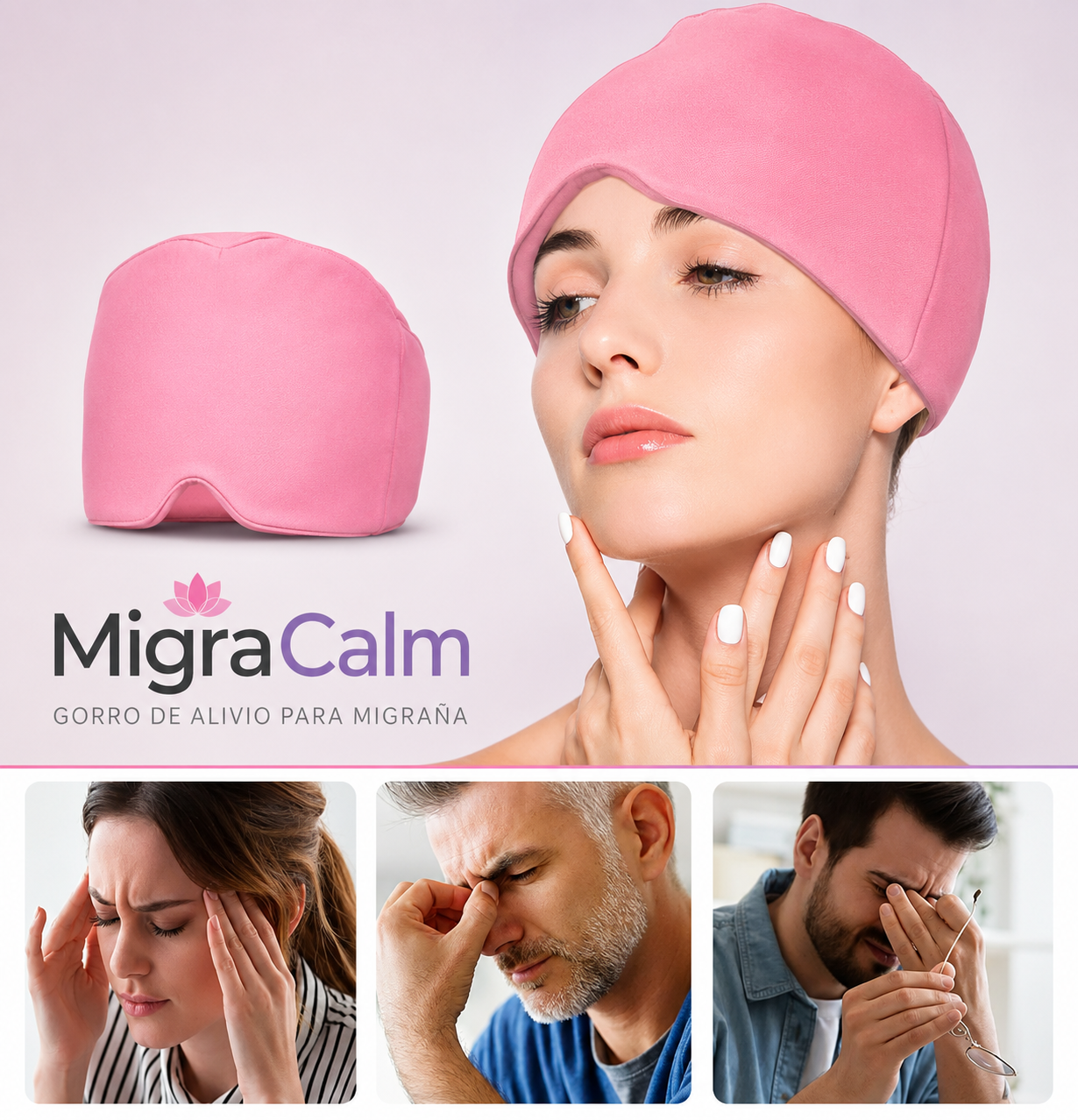 MigraCalm | Gorro Gel para Migrañas