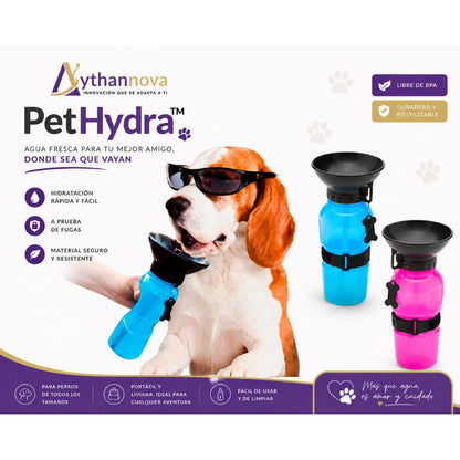 PetHydra™ | Botella Portátil 2 en 1 para Mascotas