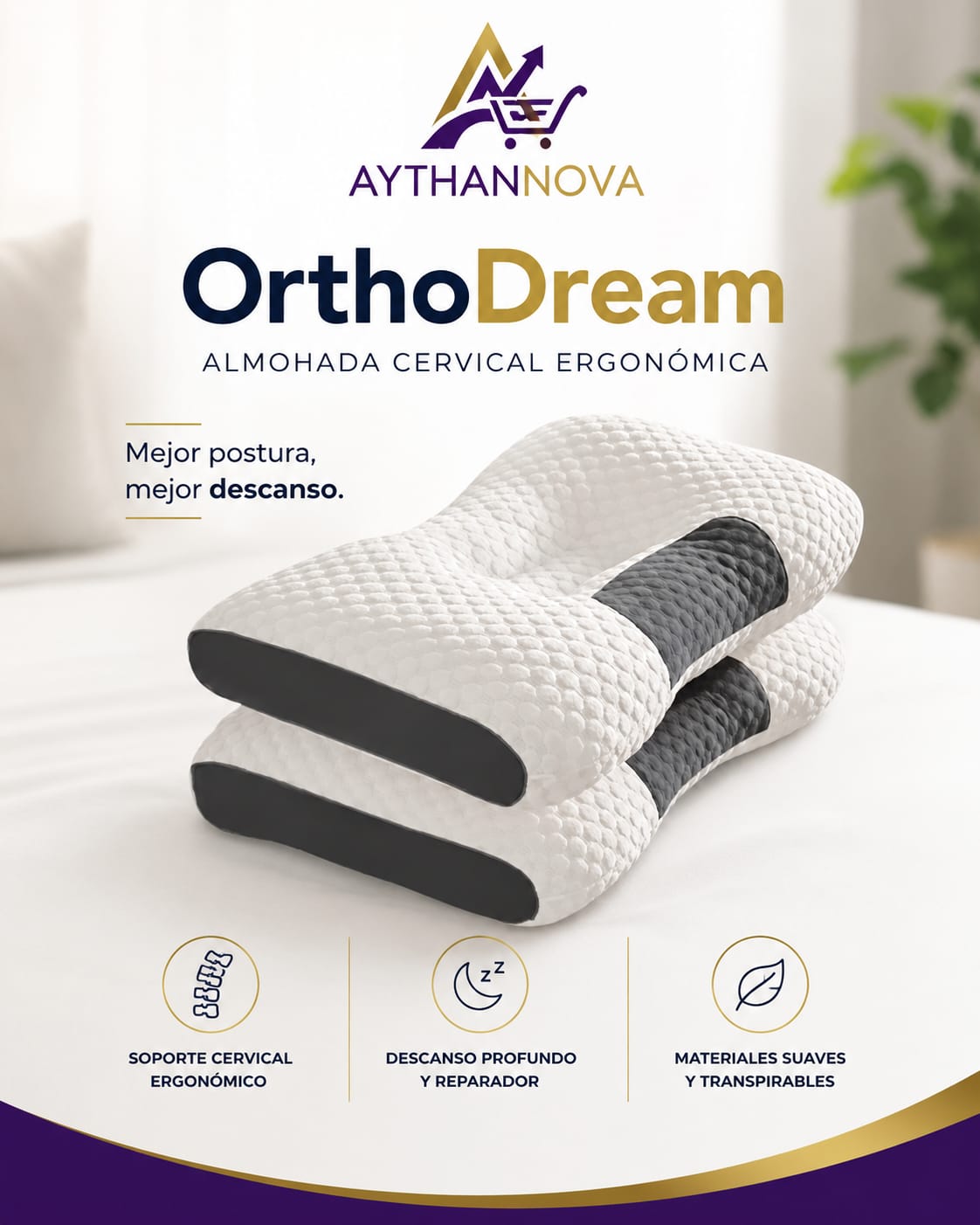 OrthoDream| Almohada Cervical